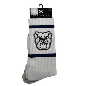 Strideline Butler University Bulldogs NCAA Premium Crew Socks White M/L